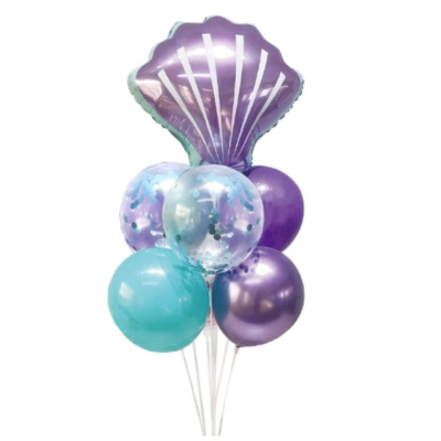 Compra Bouquet Concha de Mar * 7 Globos en Partymax. Bogotá. Imagen #1.