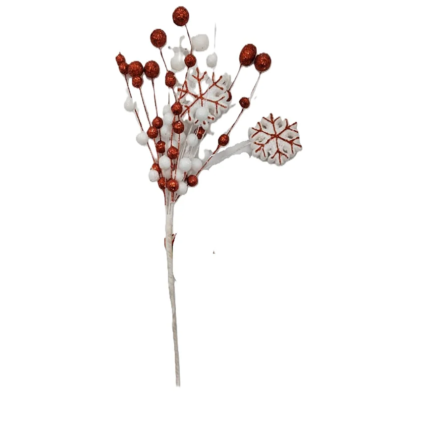 Compra Follaje Navideño Dulces Con Cerezos Blanco-Rojo en Partymax. Bogotá. Imagen #1.