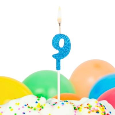 Compra aquí Vela Brillante Palo Largo Número 9 #1