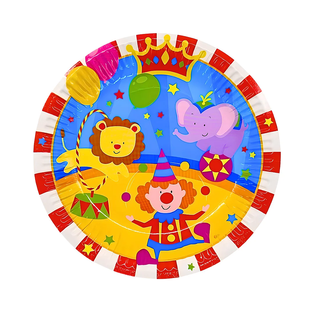 Compra Plato Redondo 7" Circo * 10 Unidades en Partymax. Bogotá. Imagen #1.