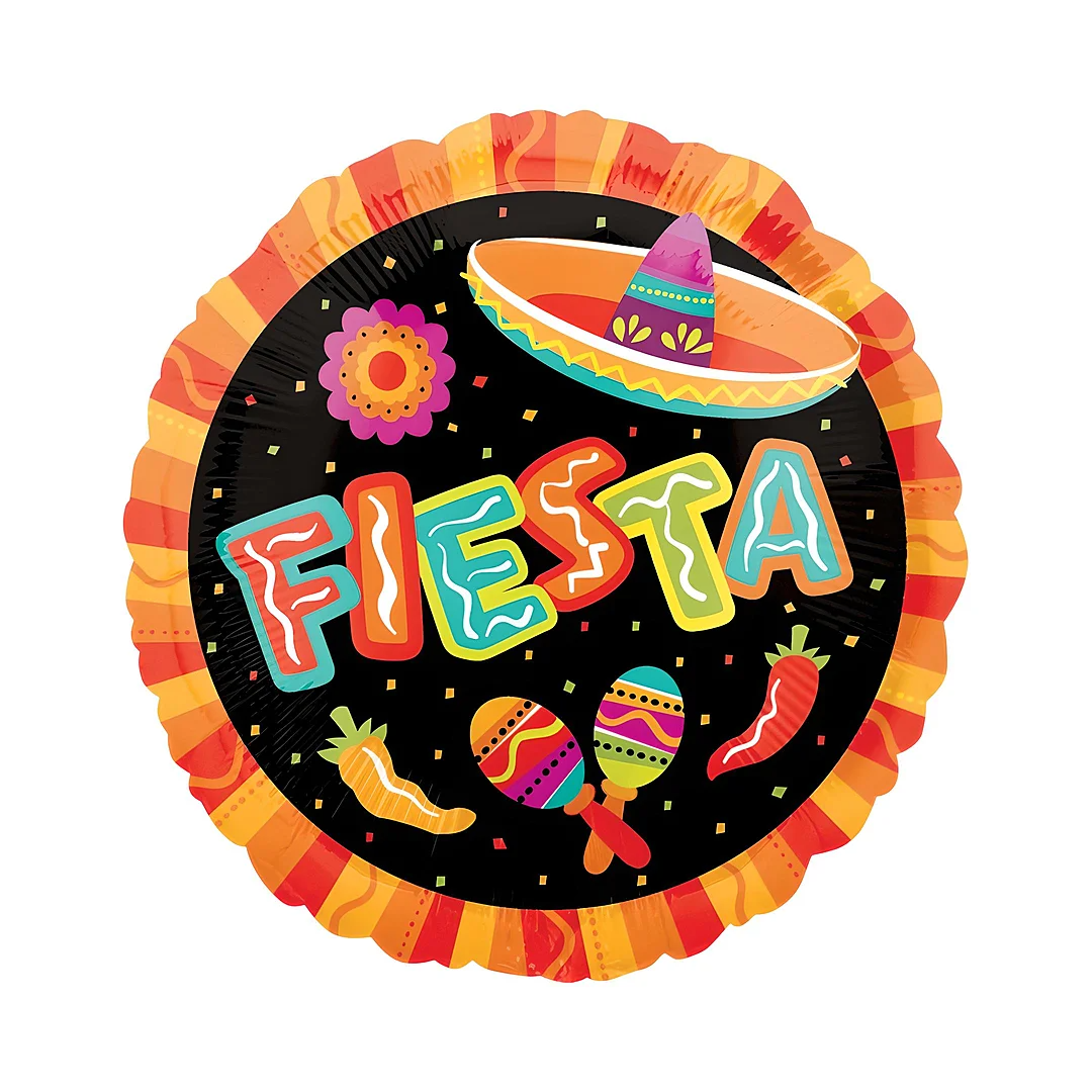 Compra Globo Metalizado Redondo Fiesta Mexicana *43 Cms en Partymax. Bogotá. Imagen #1.