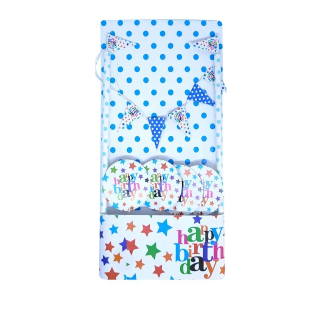 Compra Decoración Ponque Banderines Happy Birthday en Partymax. Bogotá. Imagen #2.