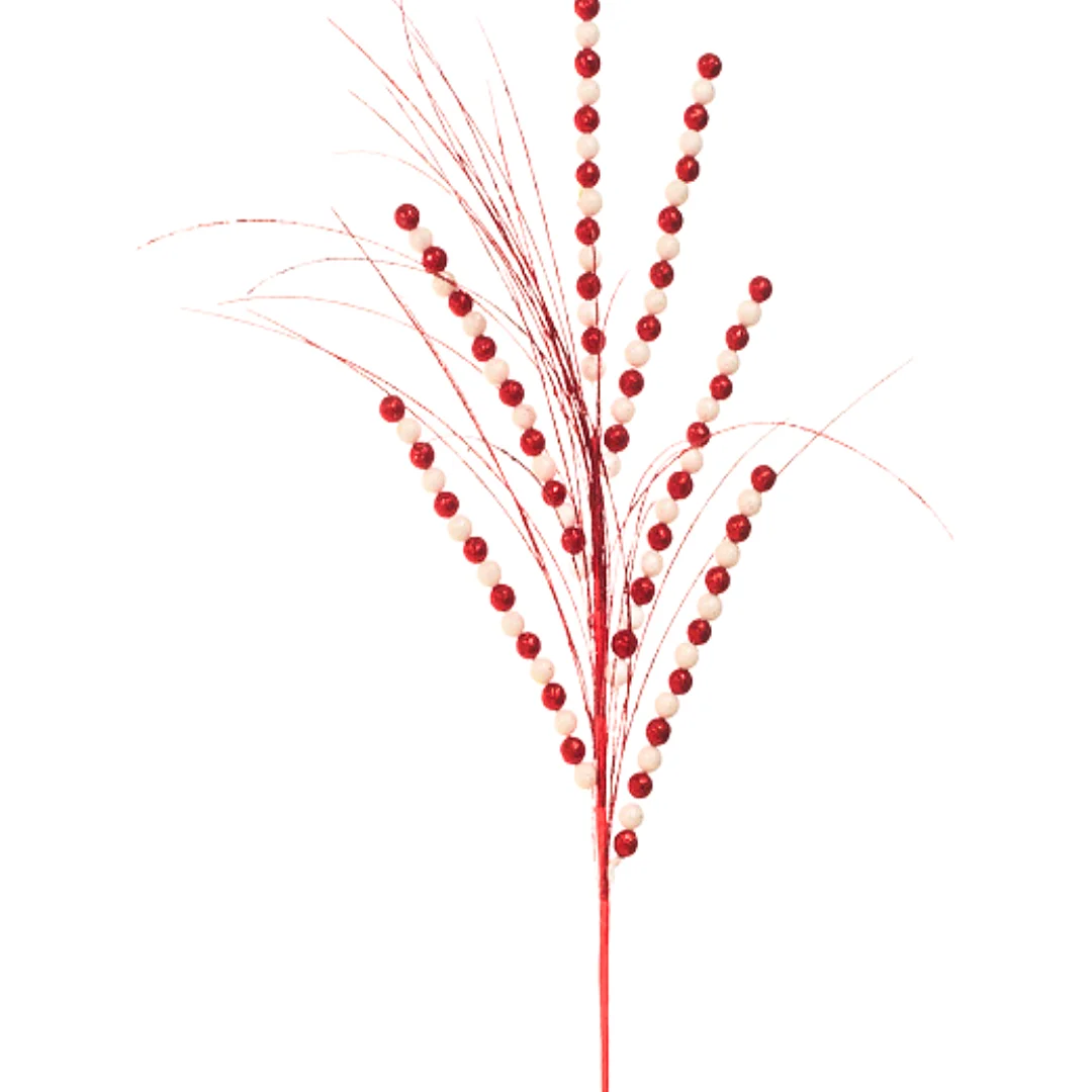 Compra Pick Navideño Con Esferas Rojo-Blanco en Partymax. Bogotá. Imagen #2.