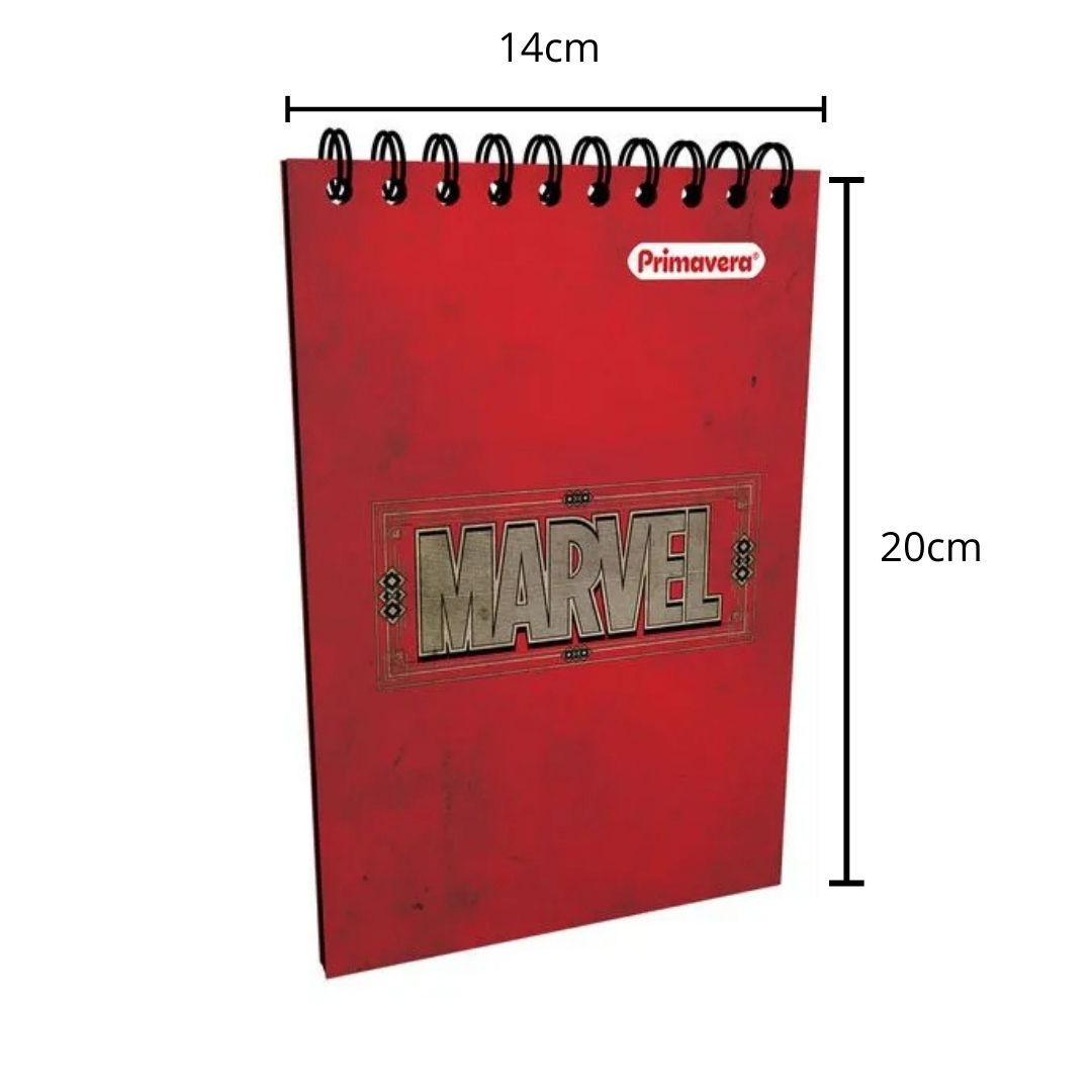 Compra Cuaderno Rayado Argollado Marvel Rojo *80 Hojas en Partymax. Bogotá. Imagen #2.