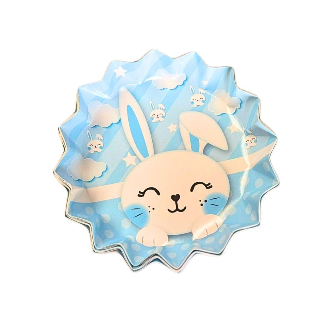 Compra Plato Estrella Conejo Azul *12 Unidades en Partymax. Bogotá. Imagen #1.