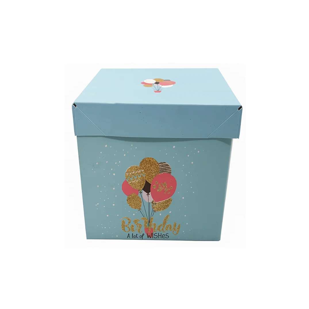 Compra Caja Pequeña Happy Birthday Azul Celeste en Partymax. Bogotá. Imagen #1.