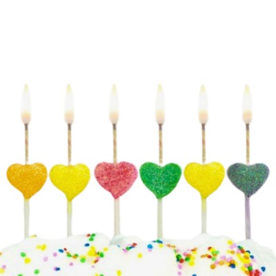 Compra aquí Set Velas Corazones Surt *6 Unidades #1