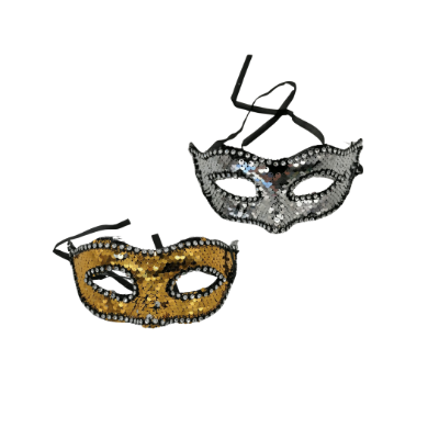 Compra Antifaz Grueso Lentejuelas Unicolor *2 Unidades en Partymax. Bogotá. Imagen #1.