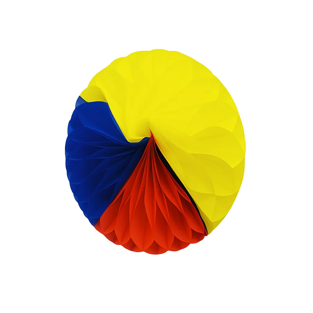 Compra Bola Decorativa de 22Cms Tricolor en Partymax. Bogotá. Imagen #1.