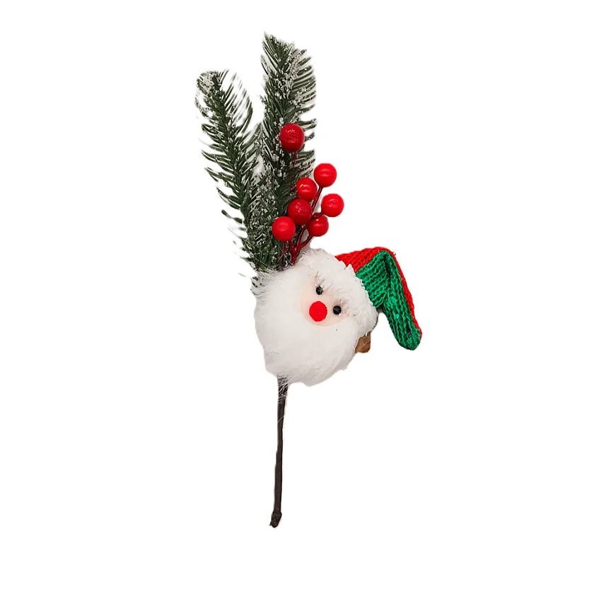 Compra Pick Navideño Santa Con Cerezos Rojos en Partymax. Bogotá. Imagen #1.