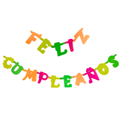 Compra Guirnalda Feliz Cumpleaños Neón *1.5 Metros en Partymax. Bogotá. Imagen #1.