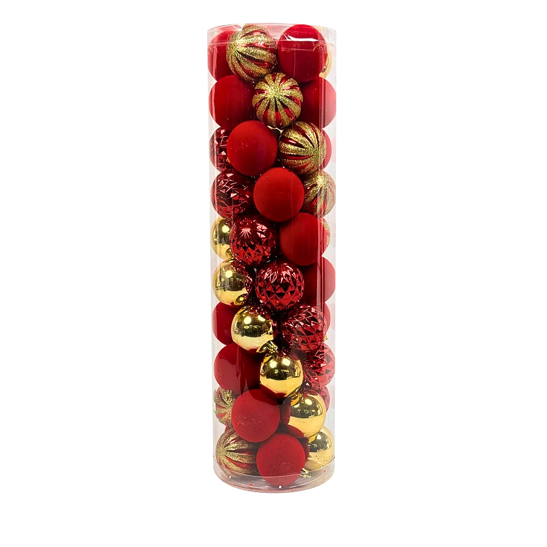 Compra Juego de Bolas Rojo-Dorado *50Piezas en Partymax. Bogotá. Imagen #1.