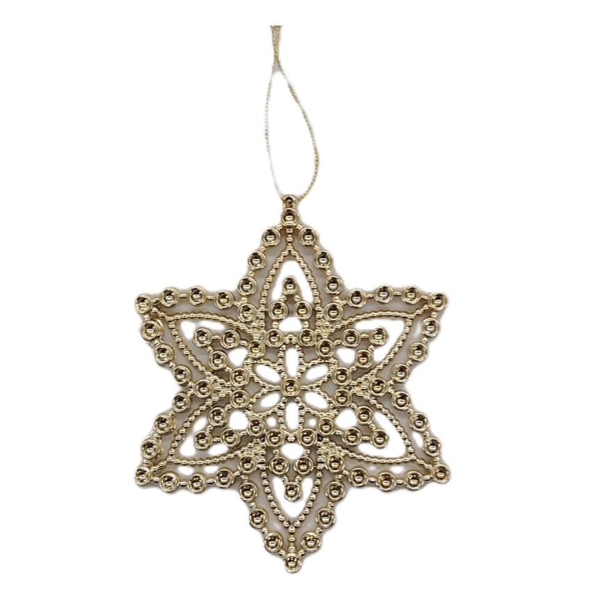Compra Adorno Navideño Estrella Con Perlas Plateado en Partymax. Bogotá. Imagen #1.