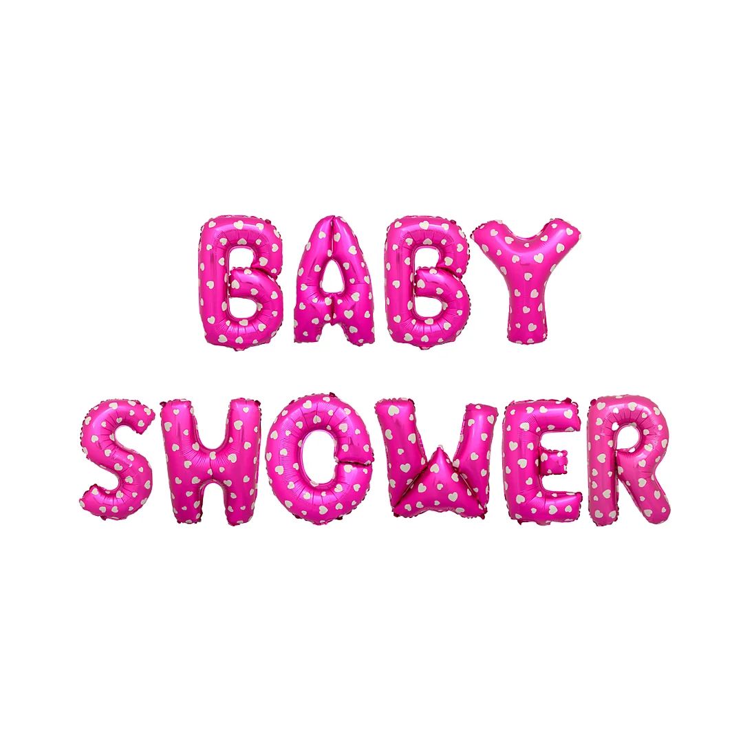 Compra Letrero Baby Shower Metalizado Rosado en Partymax. Bogotá. Imagen #1.