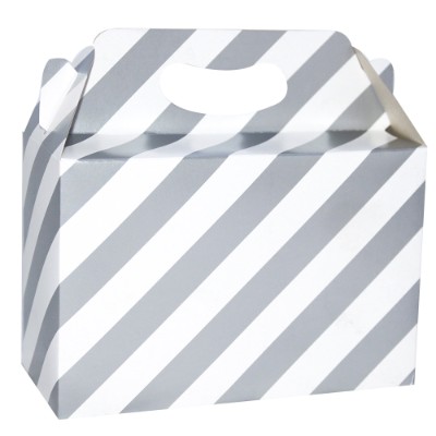 Compra Caja Sorpresa Rayas Blanco/Plateado *6 Unidades en Partymax. Bogotá. Imagen #1.