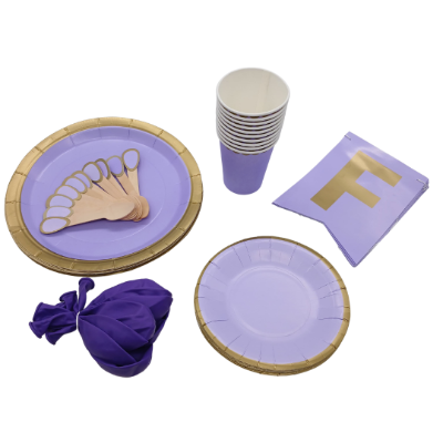 Compra Kit Cumpleaños *6 Piezas Lila Pastel en Partymax. Bogotá. Imagen #2.