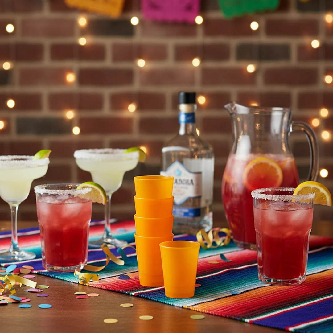 Compra Copas Acrílicas Aguardienteras Naranjas * 10 Unidades en Partymax. Bogotá. Imagen #2.