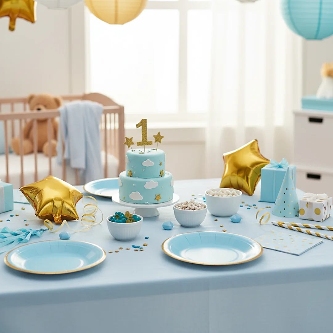 Compra Plato Redondo Pequeño 6" Azul Pastel *10 Unidades en Partymax. Bogotá. Imagen #2.