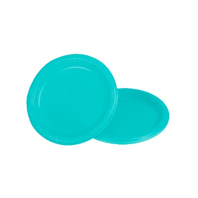 Compra Plato Plástico 6" Azul Caribe * 10 Unidades en Partymax. Bogotá. Imagen #1.