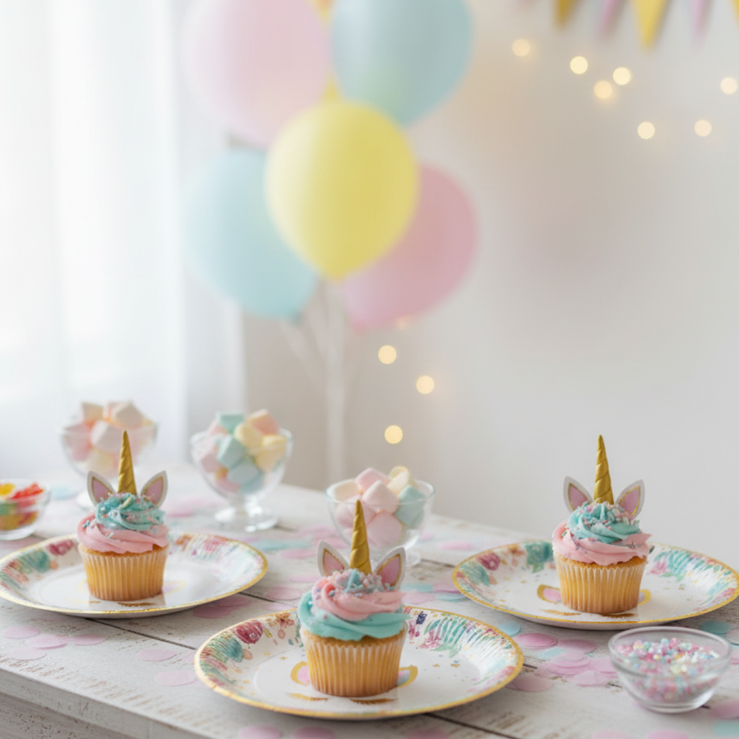 Compra Plato Redondo 7" Unicornio * 10 Unidades en Partymax. Bogotá. Imagen #2.