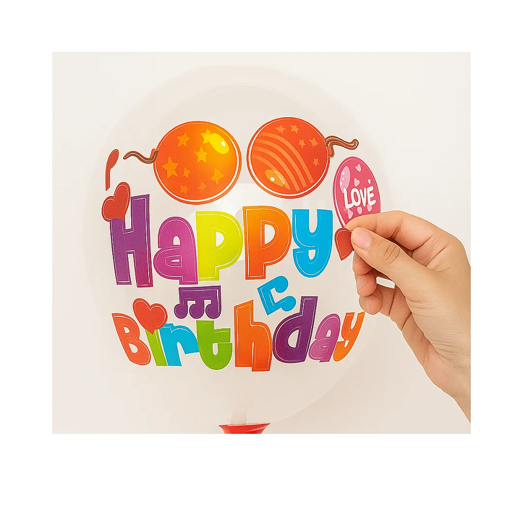 Compra Kit de Sticker Happy Birthday Y Globo Burbuja en Partymax. Bogotá. Imagen #1.