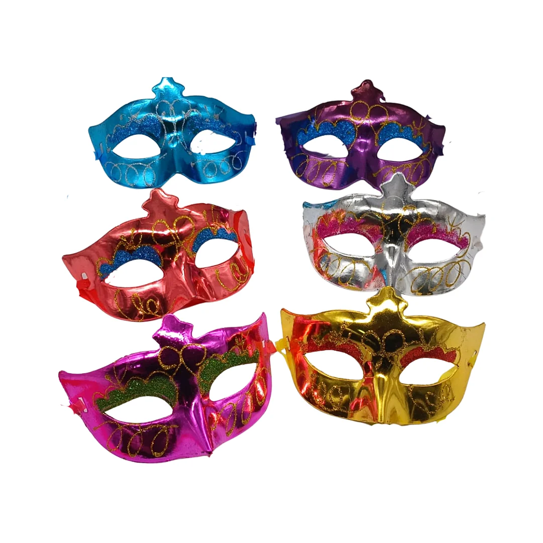 Compra Antifaz Acrilico Escarchado Surtidos * 12 en Partymax. Bogotá. Imagen #1.