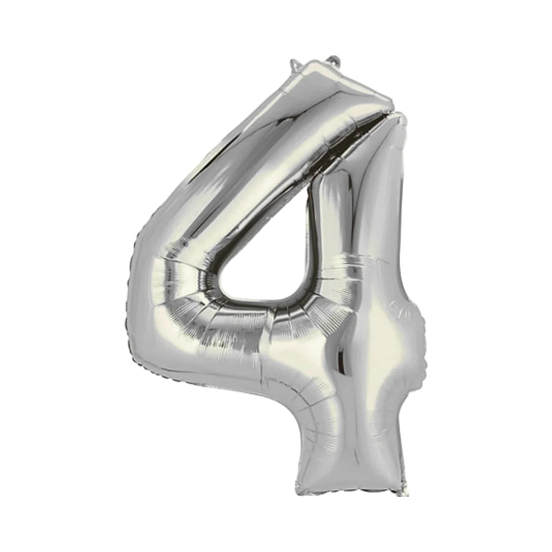 Compra Globo Metalizado de 40Cms # 4 Plateado en Partymax. Bogotá. Imagen #1.