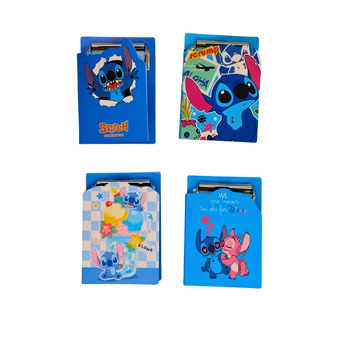 Compra Mini Libreta Con Portapeles Stitch *4 Und en Partymax. Bogotá. Imagen #1.