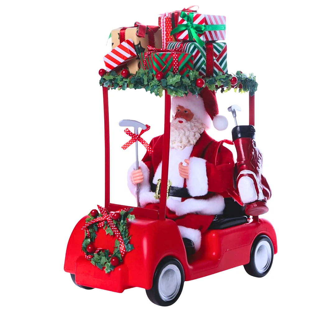 Compra Santa Claus En Carro Navideño Con Regalos en Partymax. Bogotá. Imagen #1.