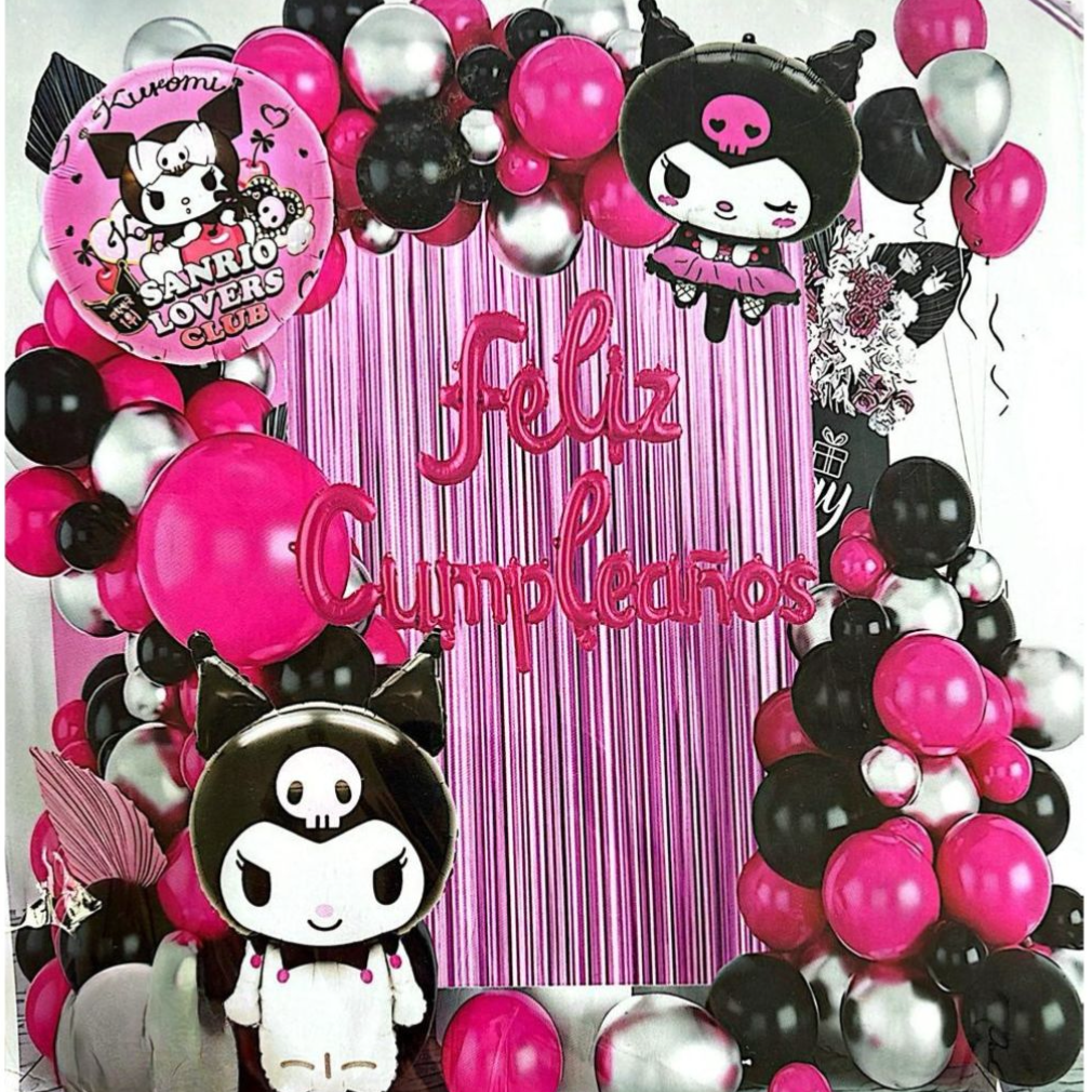Compra Kit de Globos Kuromi *75 Piezas en Partymax. Bogotá. Imagen #1.