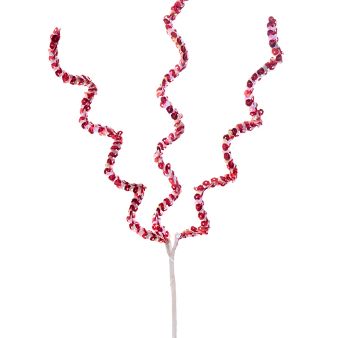 Compra Pick Navideño Con Lentejuelas Rojo-Blanco en Partymax. Bogotá. Imagen #2.