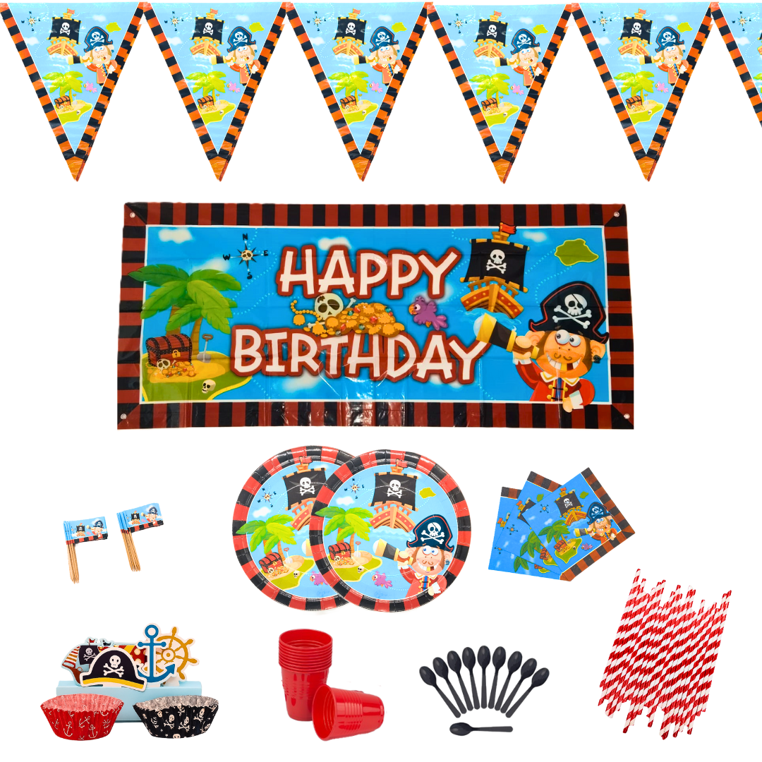 Compra Kit Decoración Pirata para 10 Personas en Partymax. Bogotá. Imagen #1.