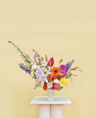 Contrata el servicio de Bouquet Amanecer Floral Color Ocaso en Partymax. Imagen #1