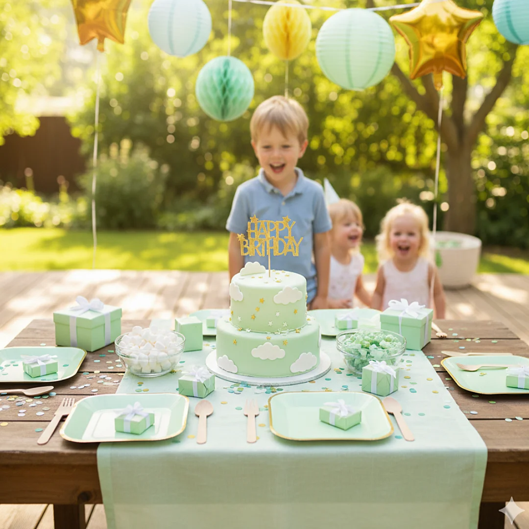 Compra Plato Cuadrado Pequeño 6" Verde Pastel *10 Unidades en Partymax. Bogotá. Imagen #2.