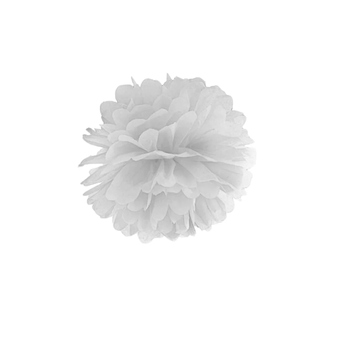 Compra Pompom Mini Blanco *15 Cm en Partymax. Bogotá. Imagen #1.
