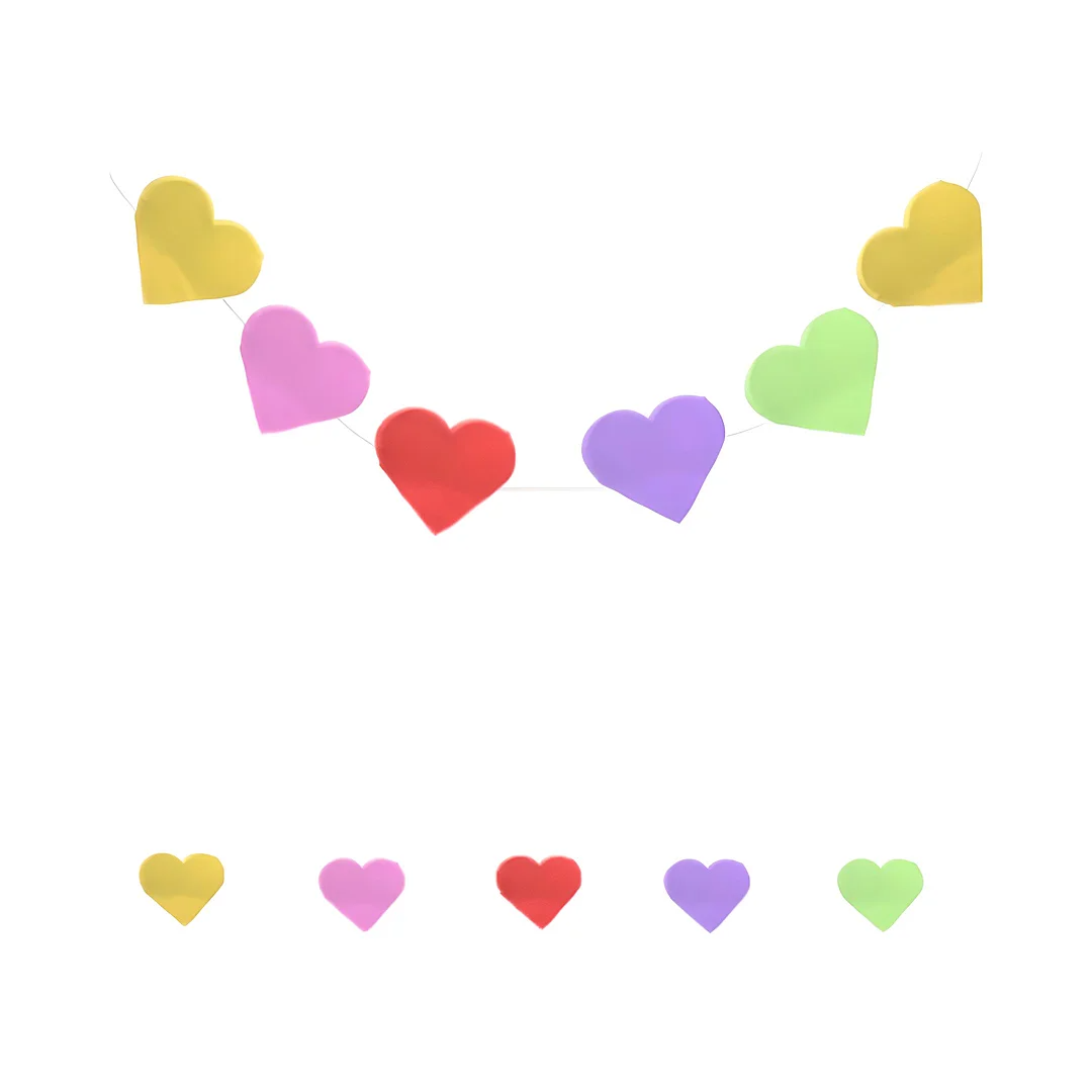 Compra Tira de Colores Pastel Corazones en Partymax. Bogotá. Imagen #2.