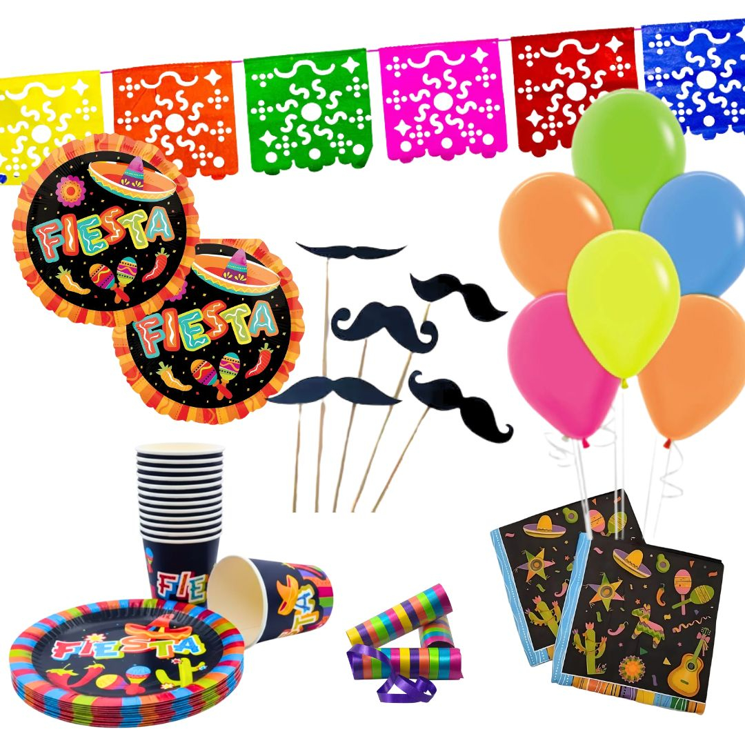 Compra Kit Decortativo Mexicano para 12 Personas en Partymax. Bogotá. Imagen #1.