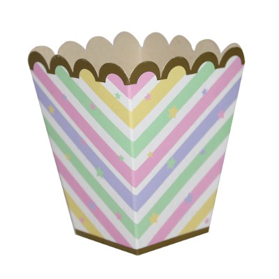 Compra Crispetera Rayas Pastel *6 Unidades en Partymax. Bogotá. Imagen #1.