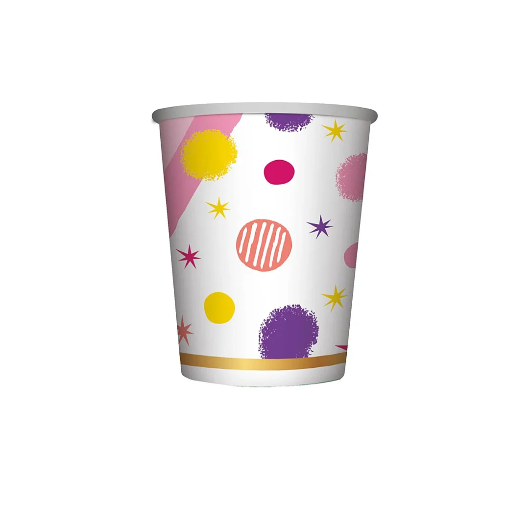 Compra Vaso 9 Onzas Feliz Cumpleaños Destellos * 8 Unidades en Partymax. Bogotá. Imagen #1.