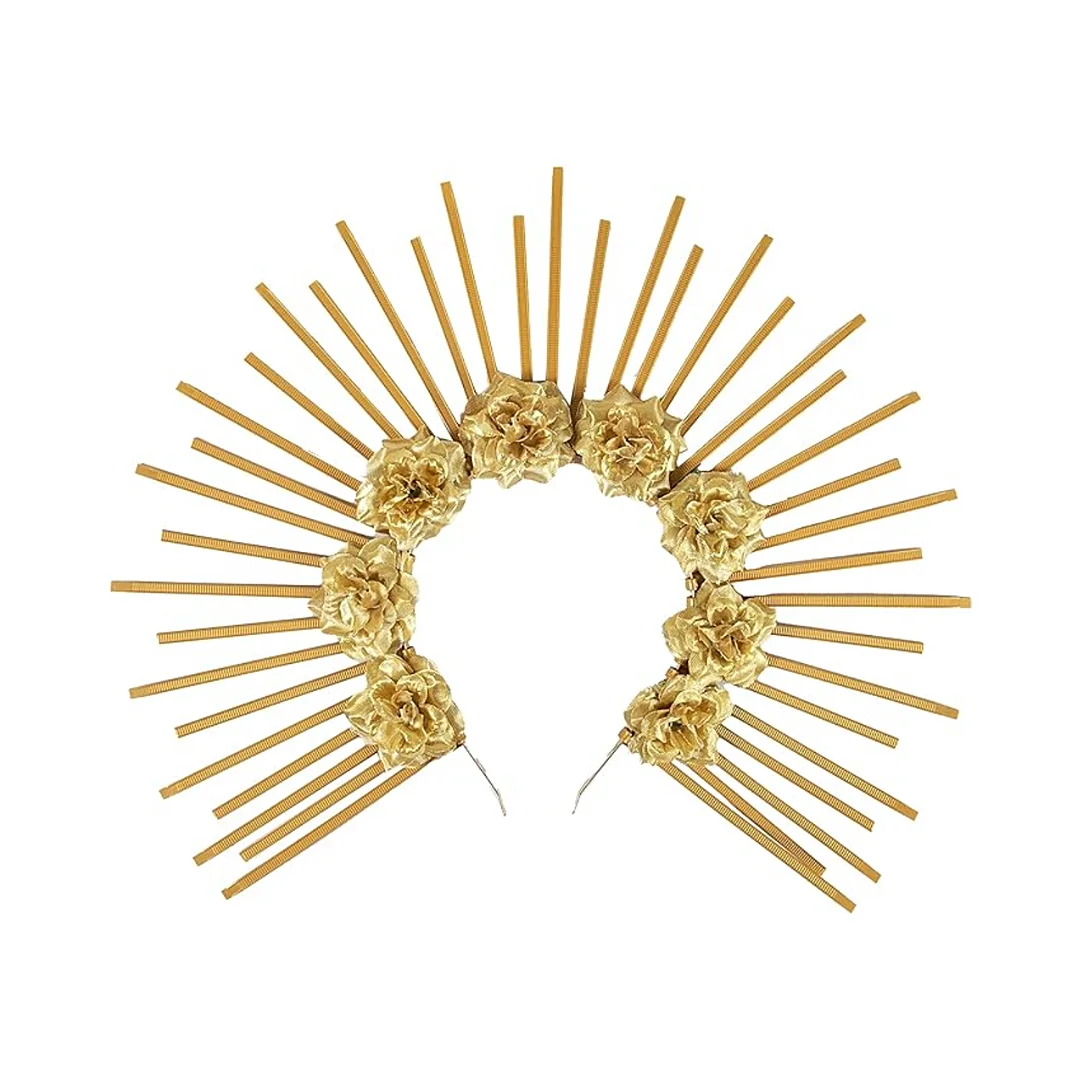 Compra Diadema Catrina Dorada en Partymax. Bogotá. Imagen #1.