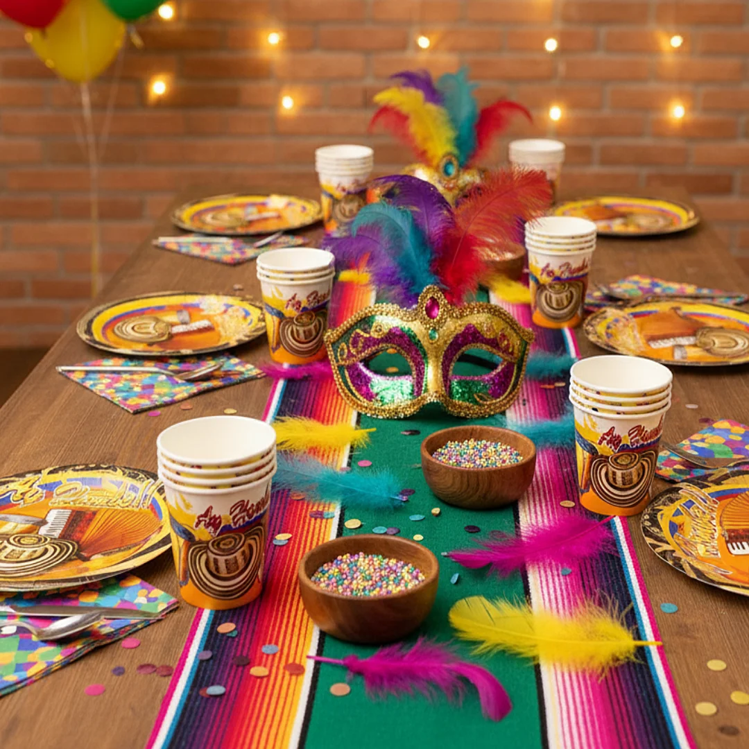 Compra Plato Redondo 7" Temática Vallenata * 12 Unidades en Partymax. Bogotá. Imagen #2.