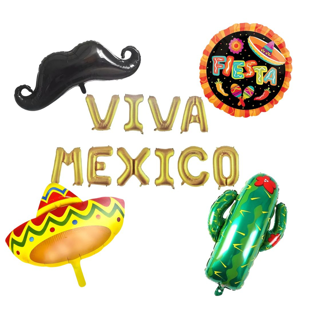Compra Kit de Globos Mexicanos Viva Mexico *14 Piezas en Partymax. Bogotá. Imagen #1.