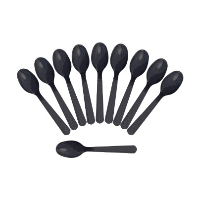 Compra Cuchara Negra * 10 Unidades en Partymax. Bogotá. Imagen #1.