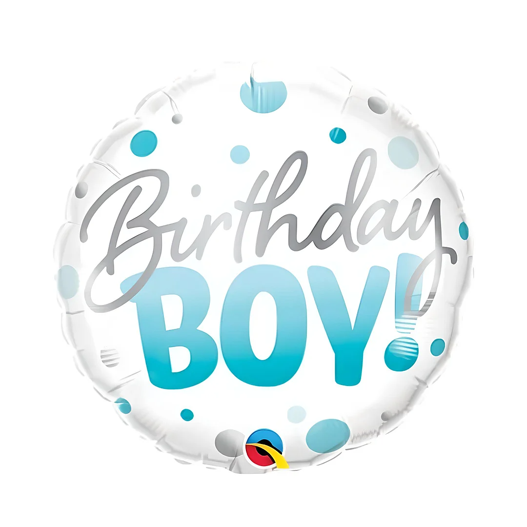 Compra Globo Birthday Boy Azul Con Plateado en Partymax. Bogotá. Imagen #1.