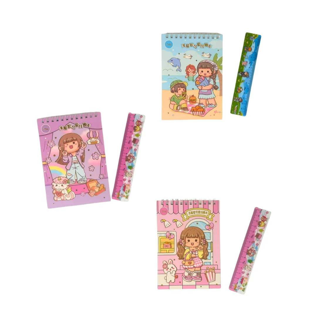 Compra Libreta de Stickers Con Regla *2 Unidades en Partymax. Bogotá. Imagen #1.