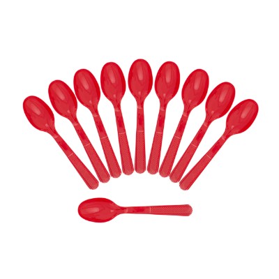 Compra Cuchara Roja * 10 Unidades en Partymax. Bogotá. Imagen #1.