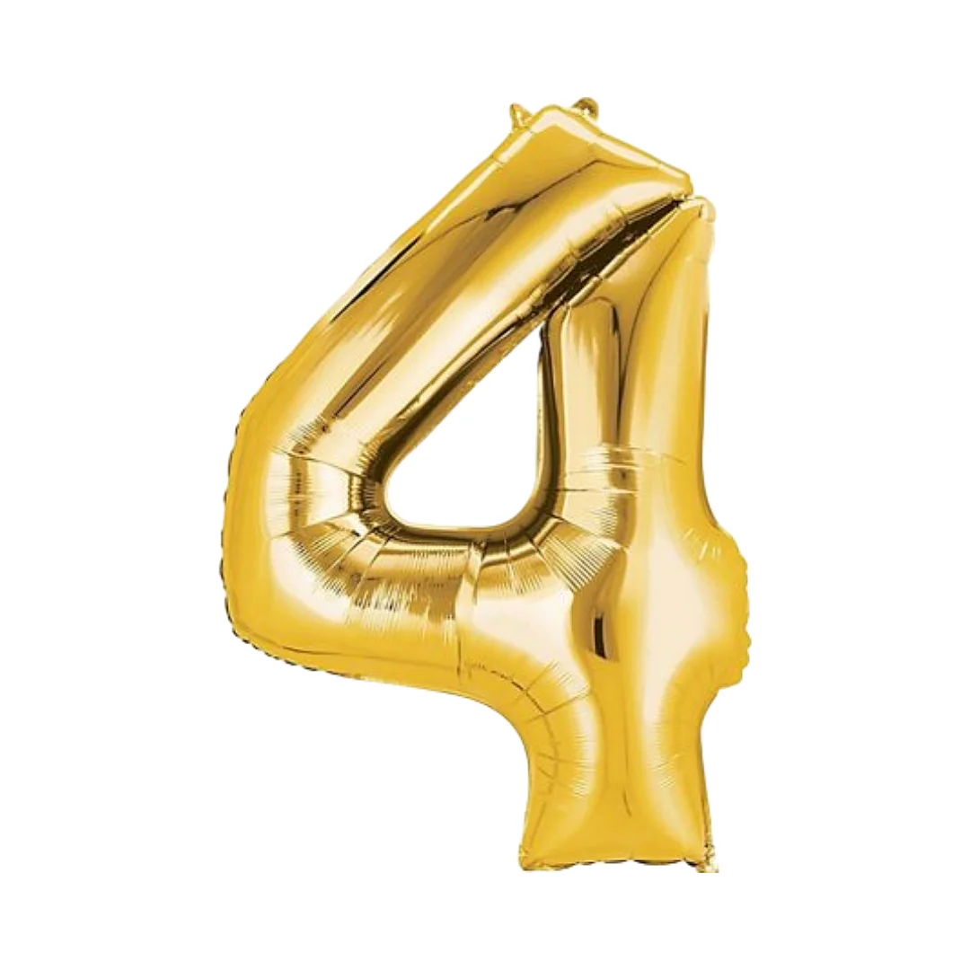 Compra Globo Metalizado de 40Cms # 4 Dorado en Partymax. Bogotá. Imagen #1.