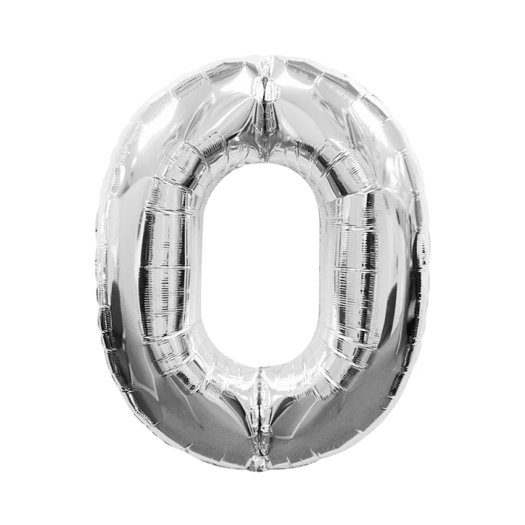 Compra Globo Metalizado de 40Cms # 0 Plateado en Partymax. Bogotá. Imagen #1.