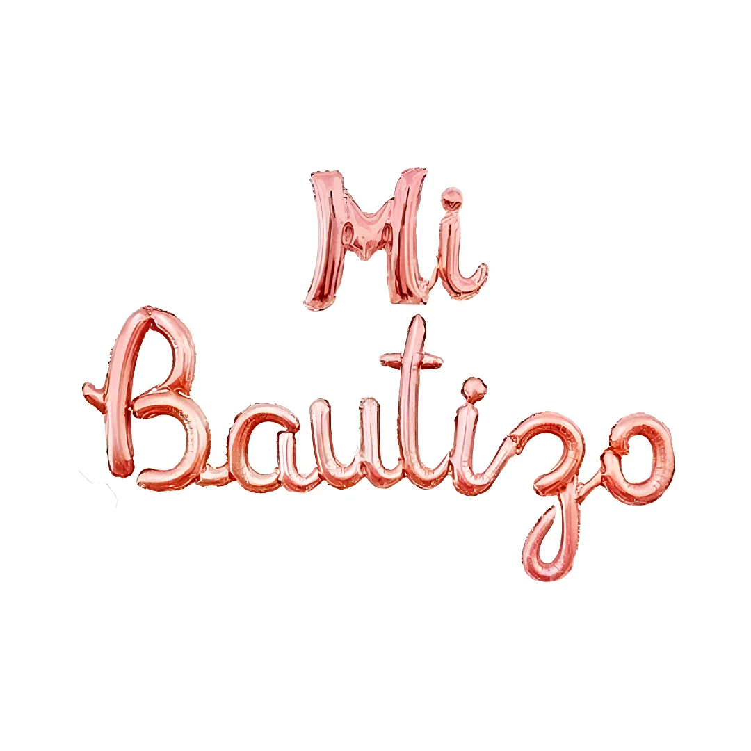 Compra Letrero Bautizo Oro Rosa*1.5 Metros en Partymax. Bogotá. Imagen #1.