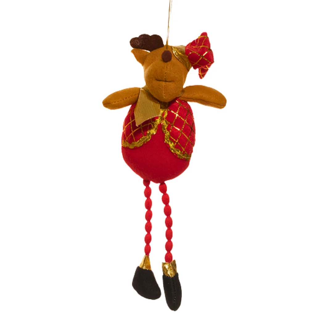 Compra Ornamento Colgante Reno de Patas Moviles Rojo en Partymax. Bogotá. Imagen #1.